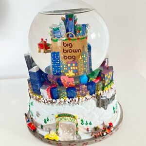 Bloomingdale’s Big Brown Bag Globe With Twin Towers